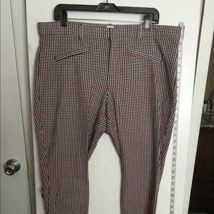 GAP sz 16 signature skinny plaid pants